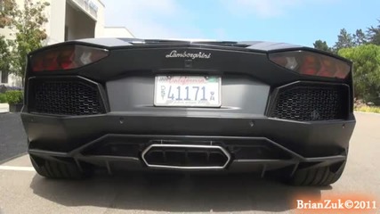 Matte Black Lamborghini Aventador Lp700-4
