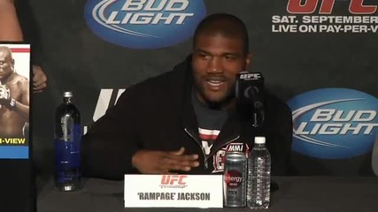 Ufc 135 Rampage Jackson on making friends