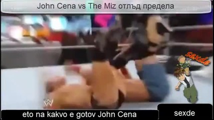 John Cena vs The Miz отлъд предела John Cena отново не се предаде