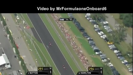 F1 Гран при на Италия 2011 - Button изпреварва Schumacher [hd]