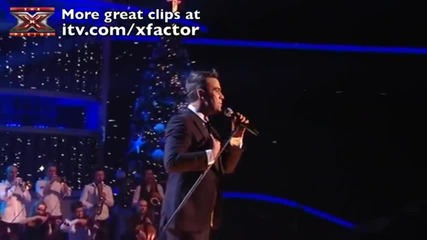The X Factor 2009 - Robbie Williams You Know Me - Live Show 10 (itv.com xfactor) 