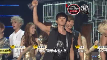 Today's Winner - Super Junior @ Music Bank (27.07.2012)
