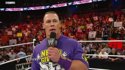 Raw John Cenas Farewell Address - Part 1 