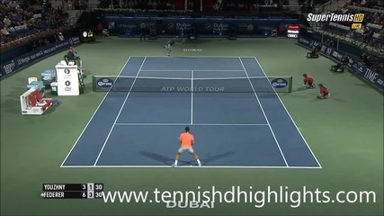 Roger Federer vs Mikhail Youzhny - Dubai 2015