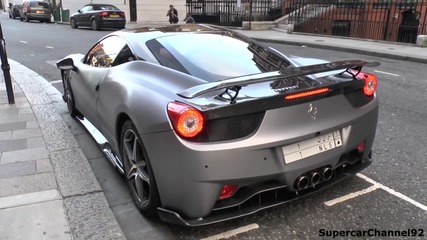 Arab Batman Ferrari 458 - Start & Rev!!