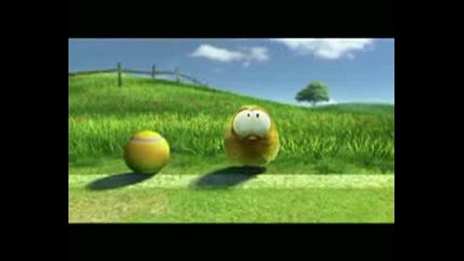 Stupid Birds Vodefone Tennis A Chicken