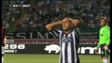 Сиена - Милан 1 - 2 Ronaldinho[80] And Pato[7]