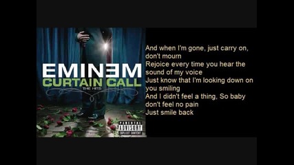 Eminem When im gone text