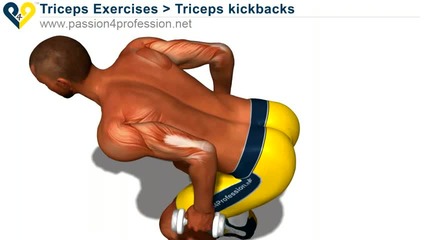 фитнес упражнение - трицепс 