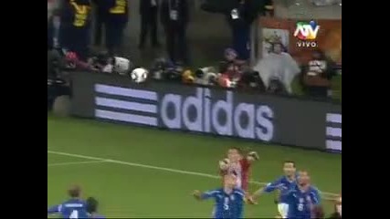 Italy 0 - 1 Paraguay 14/06/2010 