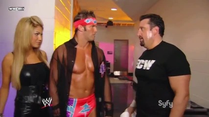Ecw 12_08_09 Rosa Mendes Zack Ryder and Dreamer Backstage