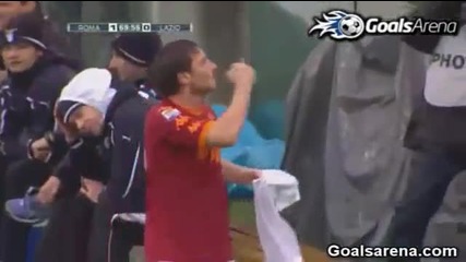 Roma - Lazio 2 - 0 Goal Francesco Totti Commento Carlo Zampa 13 - 03 - 2011 