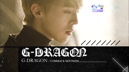 (hd) G-dragon - Comeback Next Week ~ Inkigayo (09.09.2012)