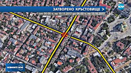 Затварят за три дни ключово кръстовище в София