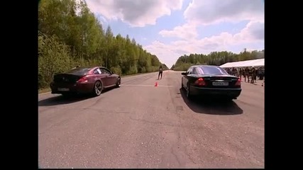 Dragtimes.info Mercedes Cl65 Amg vs Bmw M6 