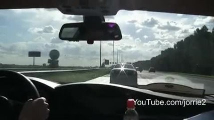 Bmw M5 chasing a Maserati Quattroporte Sport Gt - S!! Lovely sound! - 1080p Hd 