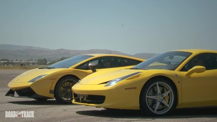 Ferrari 458 Italia vs. Lamborghini Gallardo Superleggera 
