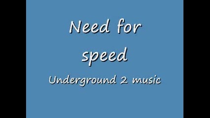 Need for speed underground 2 soundtrack- Paul Van Dyk - Noth