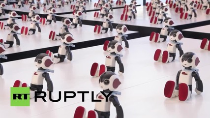 100 мини роботи танцуват в синхрон