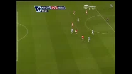 Манчестър Сити - Арсенал 2:0 Робиньо Гол