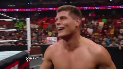 Cody Rhodes vs. Damien Sandow: Raw, August 19, 2013
