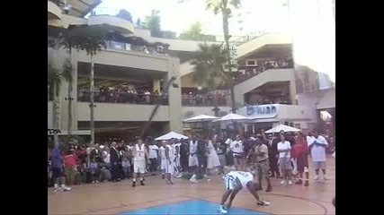 Lebron James Jumps Over Chris Brown 