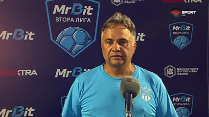 Николай Митов след успеха на Хебър над Етър с 4:1