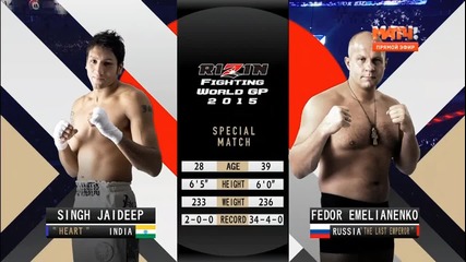 Fedor Emelianenko vs Jaideep Singh 31.12.2015 full fight hd