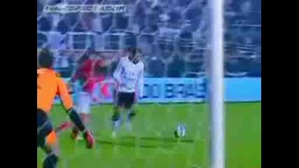 Corinthians 2 - 0 Internacional (gol de Ronaldo) - - Copa de Brasil Final Ida - - - mie17 junio 09