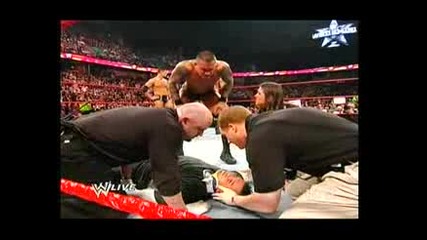 Raw 16.02.09 - Randy Orton Vs Shane Mcmahon (unsactioned Fight)