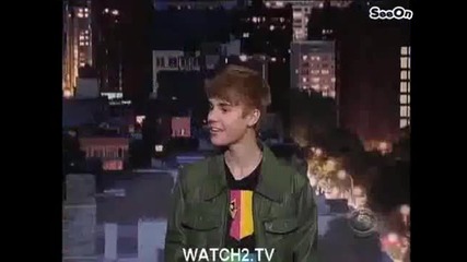 Джъстин Бийбър в Late show [ 22.06.2011 цялото ]