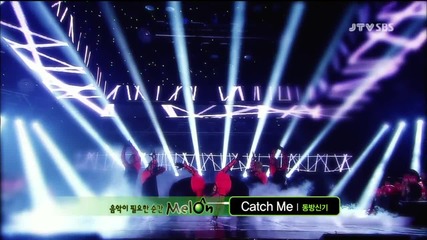 (hd) Tvxq - Catch me ~ Inkigayo (04.11.2012)