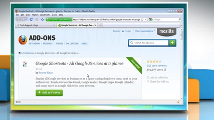 How to find and install add-ons in Mozilla® Firefox on a Windows® Vista-based Pc?