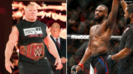 Will Jon Jones be front row at SummerSlam for Brock Lesnar?