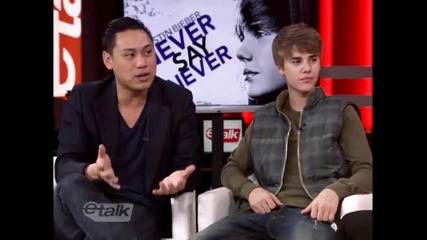 Justin Bieber and little sis Jazzy on etalk