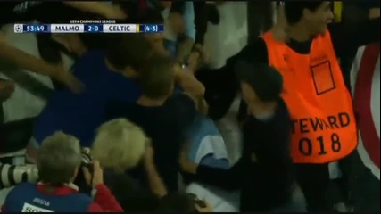 Малмьо 2:0 Селтик 25.08.2015