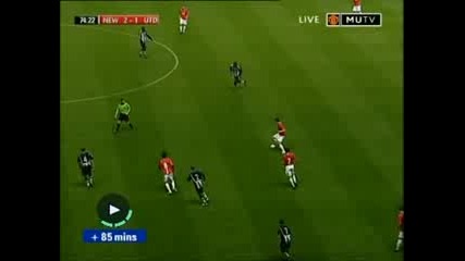 Kiko Macheda hat - trick: United vs Newcastle Reserves 30/3/09