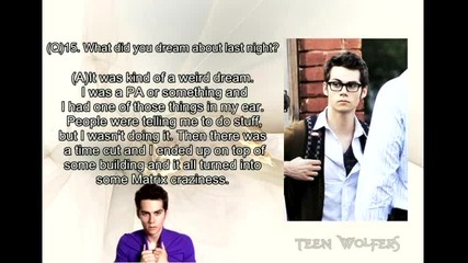 Dylan O' Brien Questioner