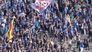 Радостта на "сините" фенове след гола на Кръстев