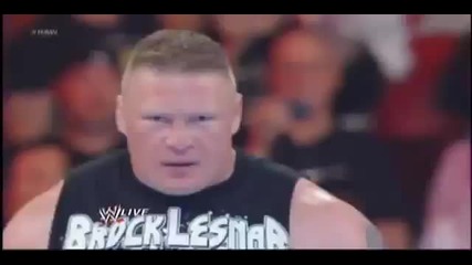 Брок Леснар се завърна - Wwe Raw - 02.04.2012