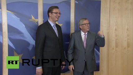 Belgium: Juncker meets Serbian PM Vucic at European Commission HQ