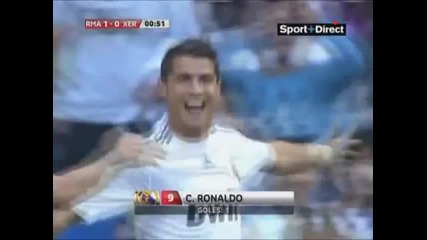 Реал Мадрид - Херес гол на Кристиано Роналдо