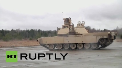 Estonia: See M1A2 Abrams tanks show off their capabilities