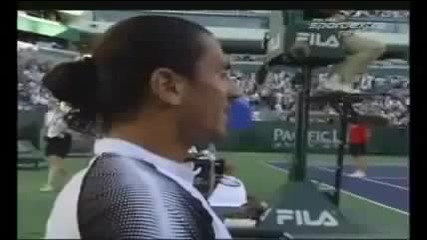 Roger Federer vs Guillermo Cañas. Indian Wells 2007