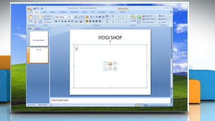 Microsoft® Powerpoint 2007: How to add hyperlinks to presentation on Windows® Xp?