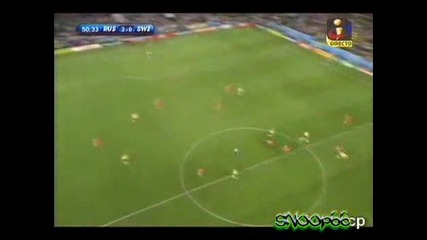 Русия 2-0 Швеция Гол на Андрей Аршавин
