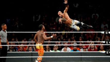 Ricochet makes a stunning leap over the top rope to topple Velveteen Dream: NXT TakeOver: Chicago II (WWE Network Exclus