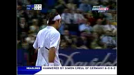 Roger Federer - Forehand Get, Backhand Pass