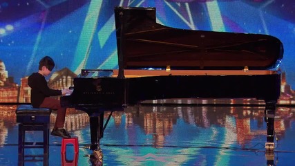 Дете свири на пиано с вързани очи - Британия търси таланти 2015