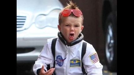Cruz Beckham funny face